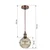 Brilagi - LED luster na sajli R GLASS 1xE27/60W/230V prečnik 18 cm bela/zadimljeno braon