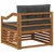 Set vanjskih sofa Čvrsto drvo akacije Prirodna