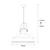 Opviq Luster Dodo-2573, 134cm35x35 cm, E27, 40W