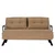 Atelier del Sofa Dvosed na razvlačenje Sando 2 Svetlobraon