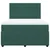 Vidaxl Box spring postelja z vzmetnico temno zelena 160x200 cm žamet