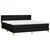 Vidaxl Box spring postelja z vzmetnico črna 180x200 cm blago