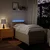 Vidaxl Box spring postelja z vzmetnico krem 90x190 cm blago
