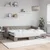 Vidaxl Izvlečna dnevna postelja temno taupe 80x200 cm blago