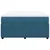 Vidaxl Box spring postelja z vzmetnico temno modra 140x200 cm žamet