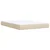 vidaXL Box spring postelja z vzmetnico krem 140x200 cm blago