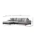 Atelier del Sofa Ugaona garnitura Eti 98x78x170cm Siva