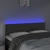 LED uzglavlje tamnosivo 144x5x78/88 cm baršunasto