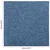 Tepih 20 pcs Plava 50 x 50 cm 100% Polipropilen