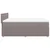 Vidaxl Box spring postelja z vzmetnico taupe 140x200 cm blago