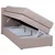 MID.YOU BOXSPRING POSTELJA 90 cm x 200 cm , tekstil, leseni material roza