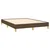 Vidaxl Posteljni okvir brez vzmetnice temno rjav 140x190 cm blago