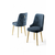 HANAH HOME Set 4 stolice Newa Anthracite Gold