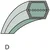Dvojni jermen BB 116,5, 5/8 x 116 1/2, 17 x 2959