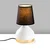 Opviq Stona lampa 8021, 17x17x33 cm, IP20, Crno-bela