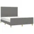 Vidaxl Posteljni okvir brez vzmetnice temno siv 140x190 cm blago