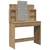 Toaletni stol s LED svjetlima Artisan hrast 96x40x142 cm