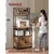 Songmics Kuhinjska polica 40x60x170 cm rjava