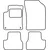 Textile car mats Citroen C3 2009-
