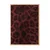 WallXpert uramljena slika 115237, leopard šara u bordo i crnoj boji, 50 x 70 cm, ram u boji prirodnog drveta