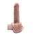 Silikonski dildo sa kožicom i realističnim testisima 21 cm