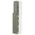 METOD / MAXIMERA Vis.elem. s izvl.funk. 4fi/1vr/2pol, bela/Axstad sivozelena, 40x60x220 cm