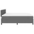 Vidaxl LED Box Spring Postelja Svetlo siva in bela. 200 x 200 cm