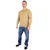U.S. POLO ASSN. Pulover  svetlo rjava / temno rjava