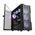 darkFlash Računalniško ohišje DARKFLASH DK431 Mesh + 4 ventilatorji ARGB (črno)