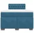 Vidaxl Box spring postelja z vzmetnico temno modra 120x200 cm žamet