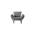 Atelier del Sofa Fotelja Nitta 95x85x70cm Siva