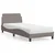 Vidaxl Postelja z vzmetnico Dover taupe 80x200 cm blago