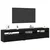 TV ormar 2 pcs Crni hrast 195 x 35 x 40 cm Konstruirano drvo