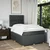 Vidaxl Box spring postelja z vzmetnico temno siva 120x190 cm blago