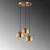 Opviq Luster Mugo-10670, 35x35x110 cm, 3xE27