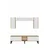 Hanah Home TV komoda Didema 150, hrast Sapphire / bela