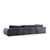 Atelier del Sofa Ugaona garnitura Enjoy Chl-O3-2R, 180x405x150 cm, Antracit