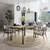 Hanah Home Pal Trpezarijski sto, Braon-Crna