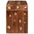 Vidaxl Stranska miza Rjava 60 x 35 x 46 cm Trdna obnovljena les