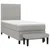 Vidaxl Box spring postelja z vzmetnico svetlo siv 100x200 cm blago