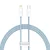 BASEUS USB-C kabel – iPhone Lightning Dynamic Series 20 W, 1 m – modri