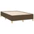Vidaxl Posteljni okvir brez vzmetnice temno rjav 120x200 cm blago