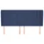 Vidaxl Vzglavje z ušesi modro 183x23x118/128 cm blago
