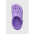 Otroški natikači Crocs Classic Clog vijolična barva