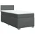 vidaXL Box spring postelja z vzmetnico temno siva 90x200 cm blago
