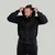 STRIX Zip Hoodie Washed Black