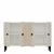 Hanah Home komoda Sherifa 120, 120 cm, bela / travertin