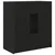 Komoda s ladicama i vratima crni hrast 70,5x34x74,5 cm