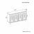 Hanah Home Konzola Tiger, 120x73,6x29,6 cm, Pesak