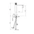 Rosan S.2 BLACK - GOLD Baterija za lavabo L